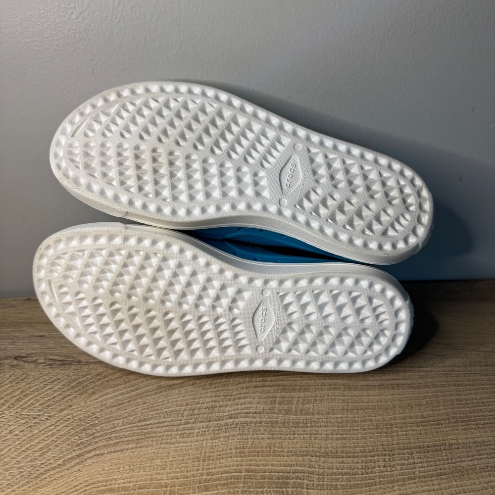 Crocs CitiLane Roka Shoes‎ Blue White Perforated Slip-On Loafer Womens 8 Comfort - Picture 7 of 9